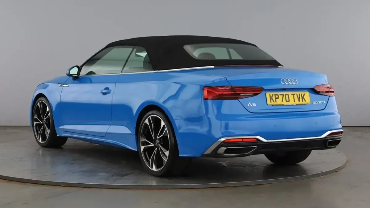 Begagnad Audi A5 Cabriolet Comfort 190 HK (139 kW) 2020 Blå Cab