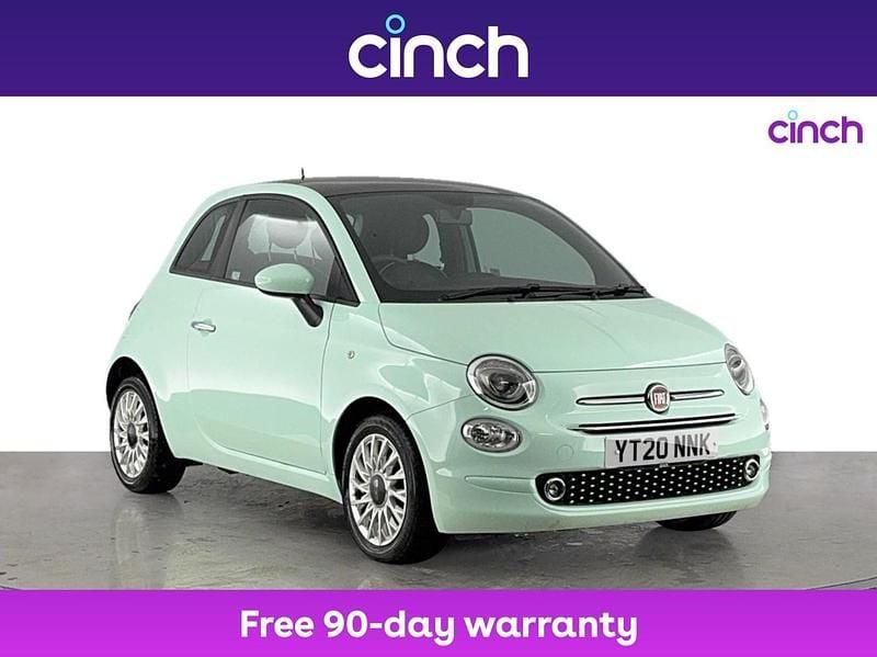 Green Used 2020 Fiat 500 Lounge Hatchback | £9,349 - Image 1/3