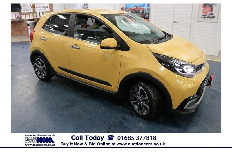 Yellow Used 2022 Kia Picanto X-Line Hatchback | £11,628 (Fair price) - Image 1/4