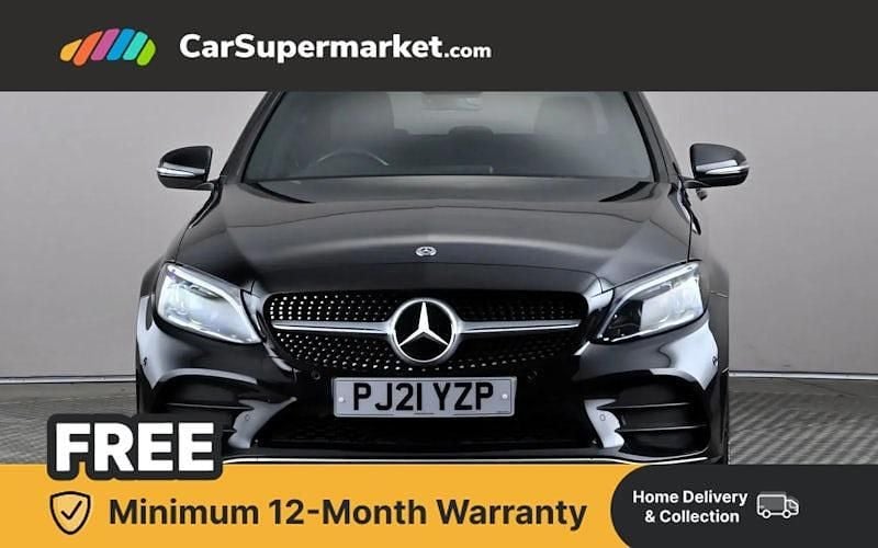 Used Mercedes C220 AMG line 194 HP (142 kW) 2020 Black Sedan