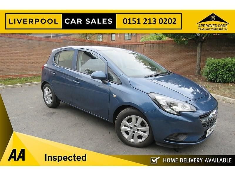 Used Vauxhall Corsa Design Edition 75 HP (55 kW) 2017 Blue Hatchback