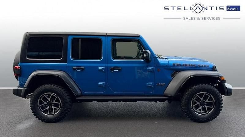 Blue New 2025 Jeep Wrangler Rubicon SUV | £55,514 - Image 1/4