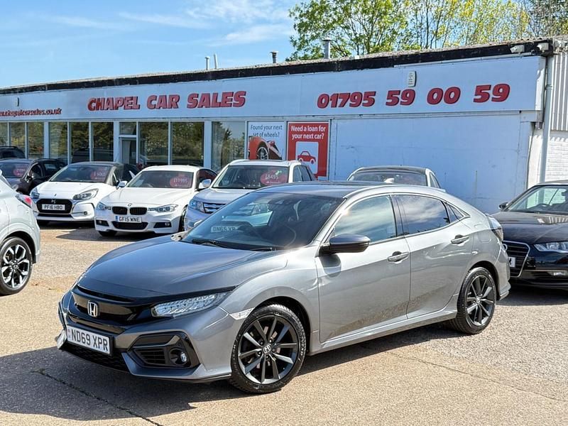 Begagnad Honda Civic SR 120 HK (88 kW) 2020 Grå Halvkombi