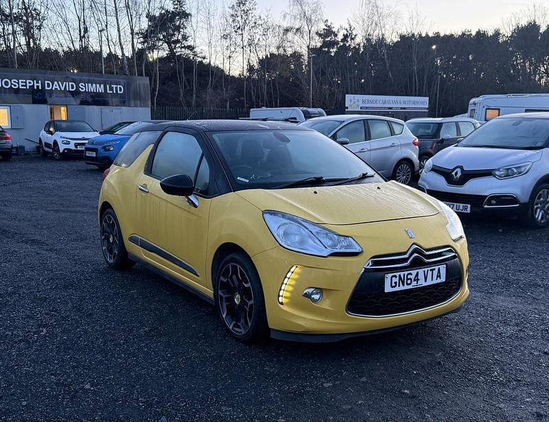 Yellow Used 2015 Citroën DS3 PureTech Hatchback | £3,799 (Fair price) - Image 1/4