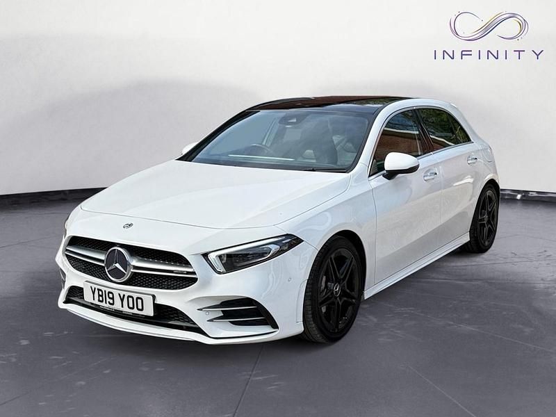 Used Mercedes A35 AMG Premium Plus 2019 White Hatchback