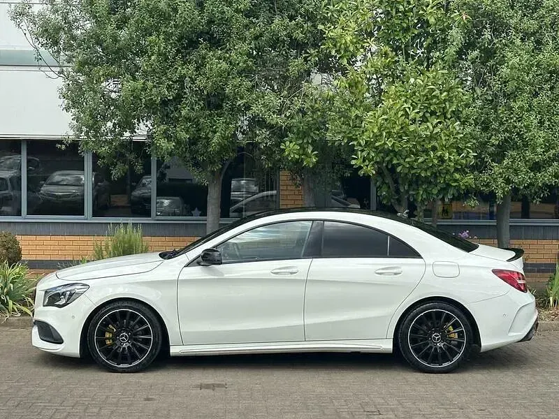 Used Mercedes CLA180 AMG line 122 HP (89 kW) 2016 White Coupe