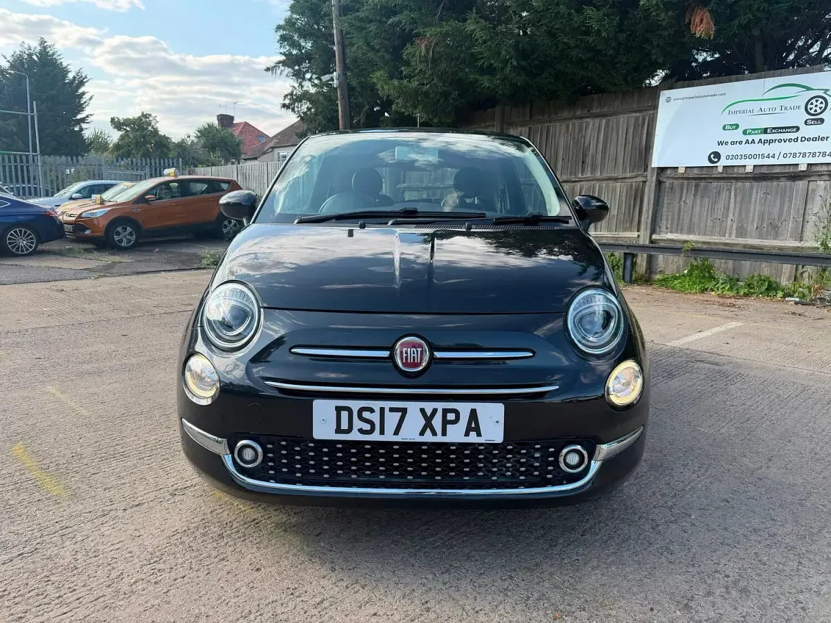 Used Fiat 500 Lounge 69 HP (50 kW) 2017 Black Hatchback