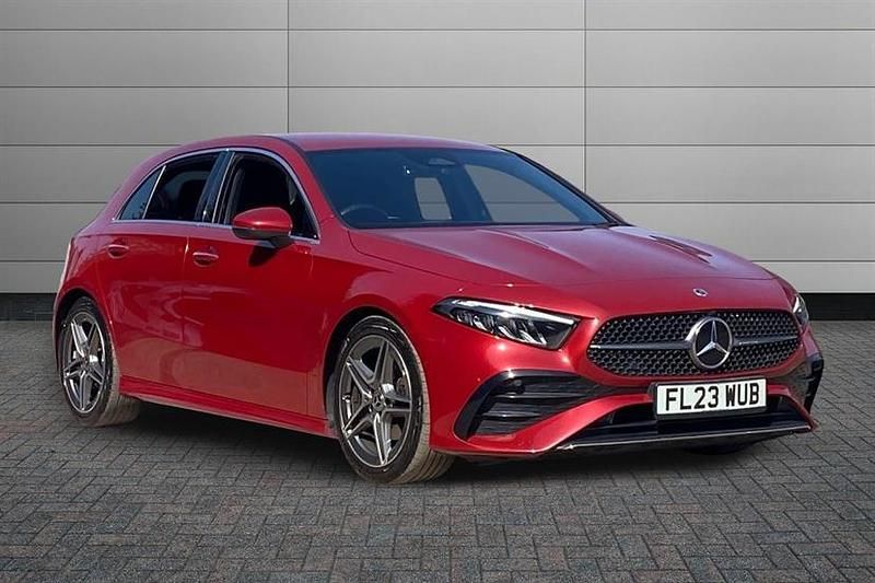 Used Mercedes A180 AMG Line Premium 136 HP (100 kW) 2023 Designo patagonia red Hatchback