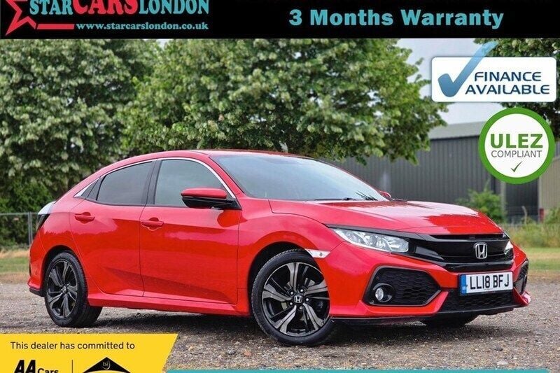 Red Used 2018 Honda Civic SR Hatchback | £11,500 (Good price) - Image 1/1