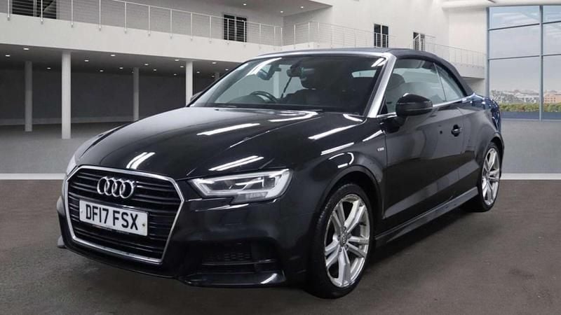Used Audi A3 Cabriolet S-Line 150 HP (110 kW) 2017 Black Cabriolet