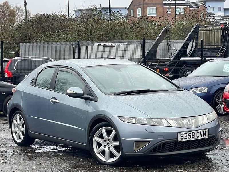 Blue Used 2008 Honda Civic EX Hatchback | £1,995 (Fair price) - Image 1/4