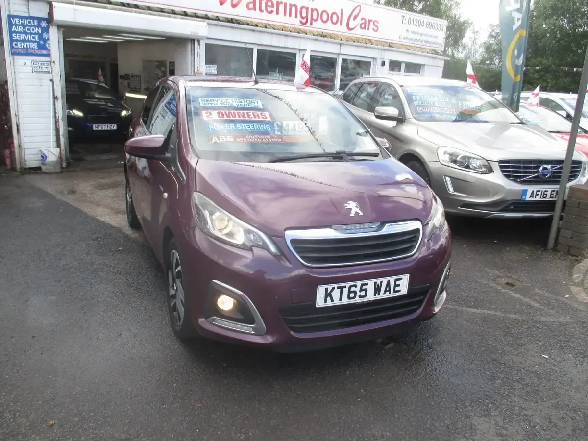 Used Peugeot 108 Allure 82 HP (60 kW) 2016 Mauve/purple Hatchback