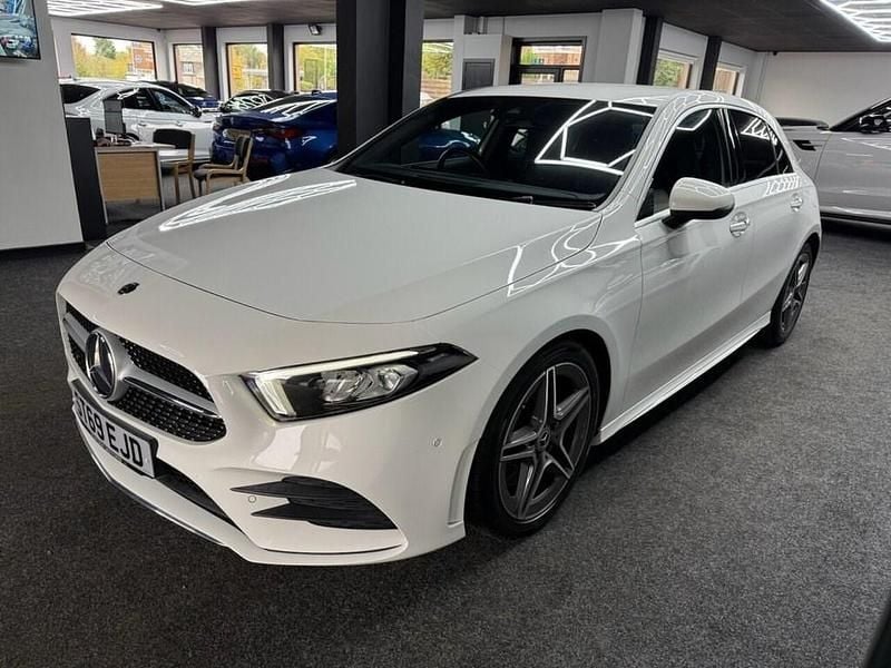 Used Mercedes A250 AMG line 2019 White Hatchback