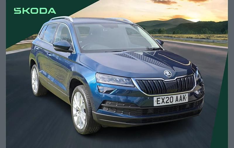 Used Skoda Karoq SE L 147 HP (108 kW) 2020 Blue SUV