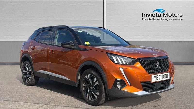 Used Peugeot 2008 GTi 131 HP (96 kW) 2021 Orange fusion metallic SUV