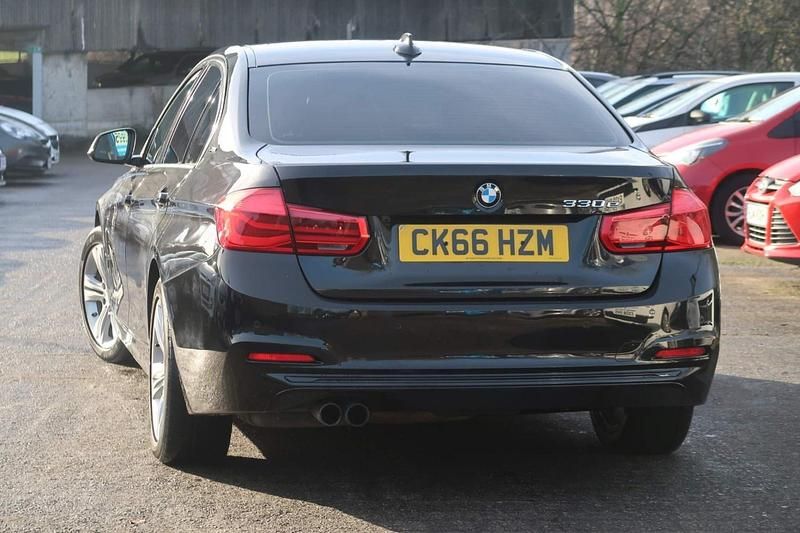 Used BMW 330e Sport Line 2016 Black Sedan