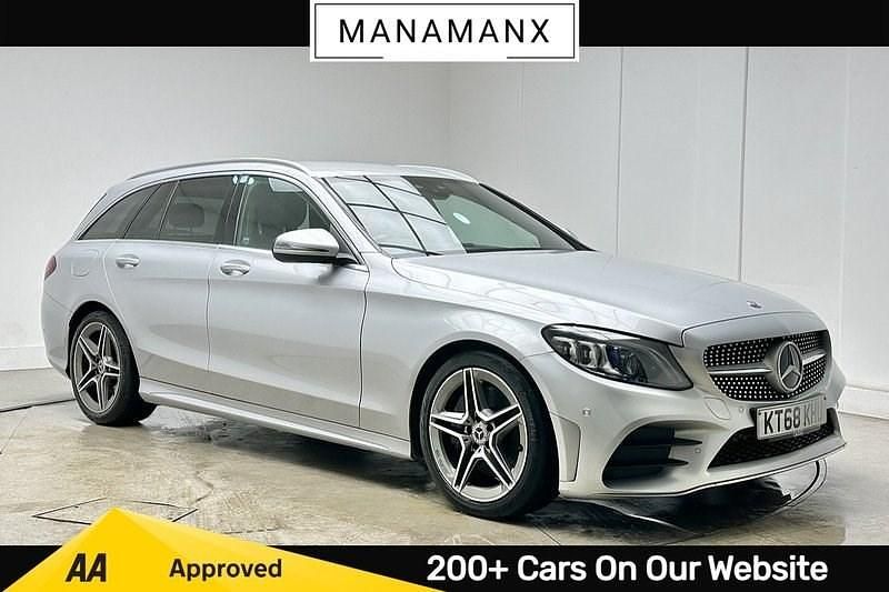 Silver Used 2019 Mercedes C300 AMG Line Premium Estate | £19,089 (Fair price) - Image 1/3