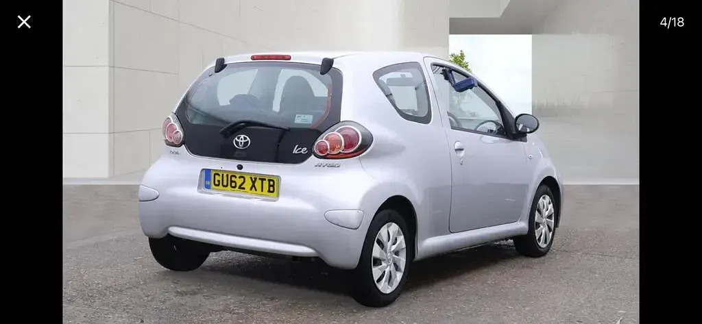 Used Toyota Aygo 68 HP (50 kW) 2012 Silver Hatchback