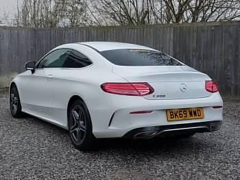 Used Mercedes C200 AMG line 184 HP (135 kW) 2019 White Coupe