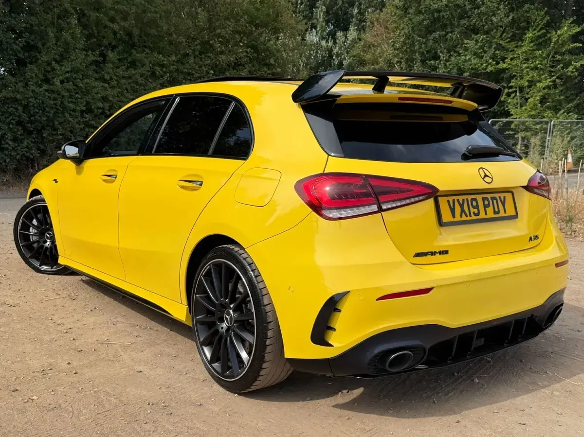 Used Mercedes A35 AMG Premium Plus 2019 Yellow Hatchback