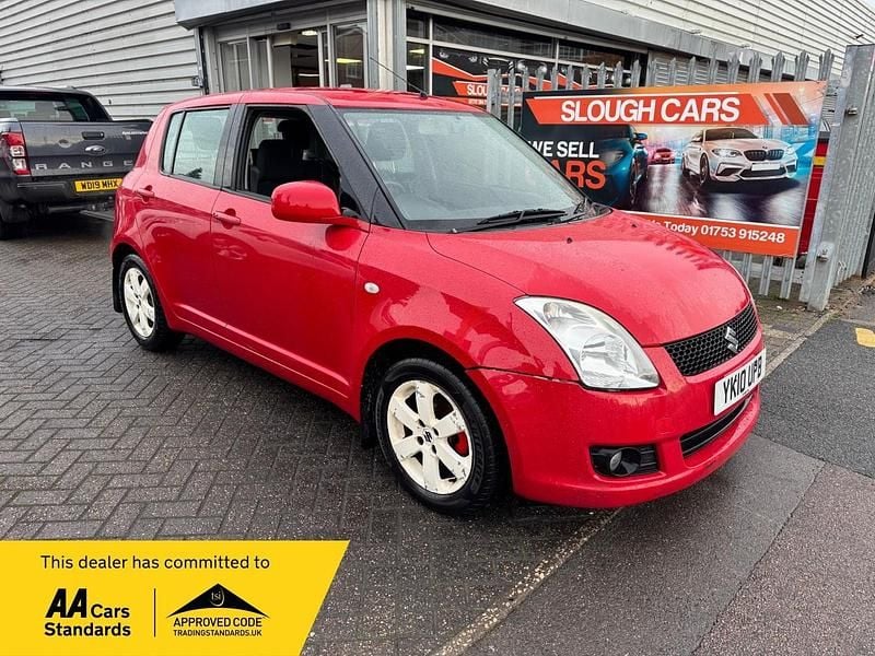 Red Used 2010 Suzuki Swift GLX Hatchback | £1,195 (Good price) - Image 1/4