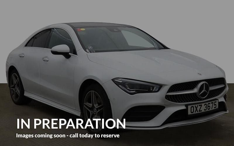 Used Mercedes CLA250e AMG Line Premium Plus 218 HP (160 kW) 2021 White Sedan