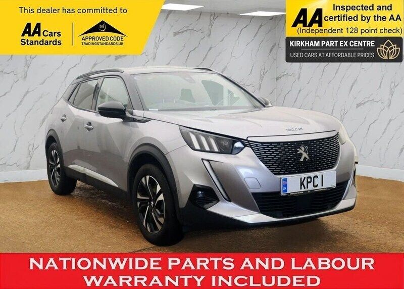 Grey Used 2021 Peugeot e-2008 GT SUV | £10,495 (Fair price) - Image 1/3