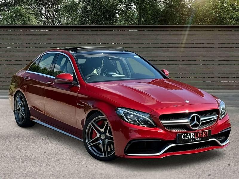 Red Used 2015 Mercedes C63 AMG Premium Sedan | £27,995 (Expensive) - Image 1/4