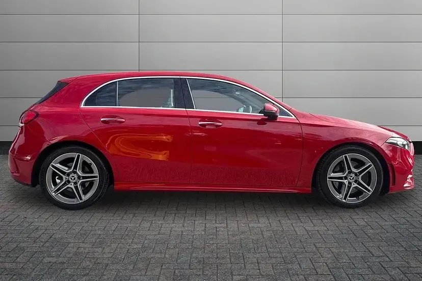 Used Mercedes A190 AMG line 187 HP (137 kW) 2019 Jupiter red Hatchback