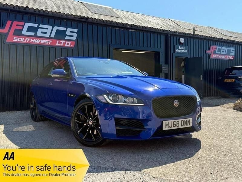 Blue Used 2018 Jaguar XF R-Sport Sedan | £11,780 (Fair price) - Image 1/4