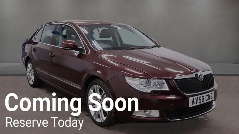 Maroon Used 2008 Skoda Superb Elegance Hatchback | £2,749 (Good price) - Image 1/4