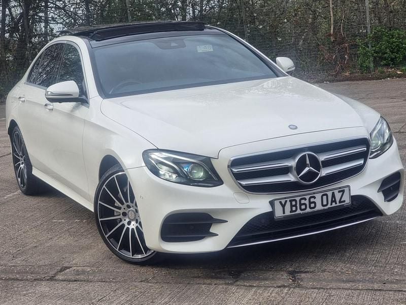 White Used 2016 Mercedes E220 AMG Line Premium Plus Sedan | £18,995 - Image 1/4