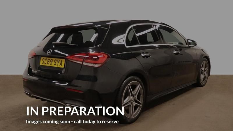 Used Mercedes A200 AMG Line Premium 163 HP (119 kW) 2019 Black Hatchback