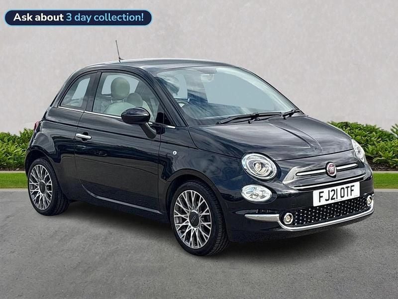 Black Used 2021 Fiat 500 Star Hatchback | £10,250 (Fair price) - Image 1/4