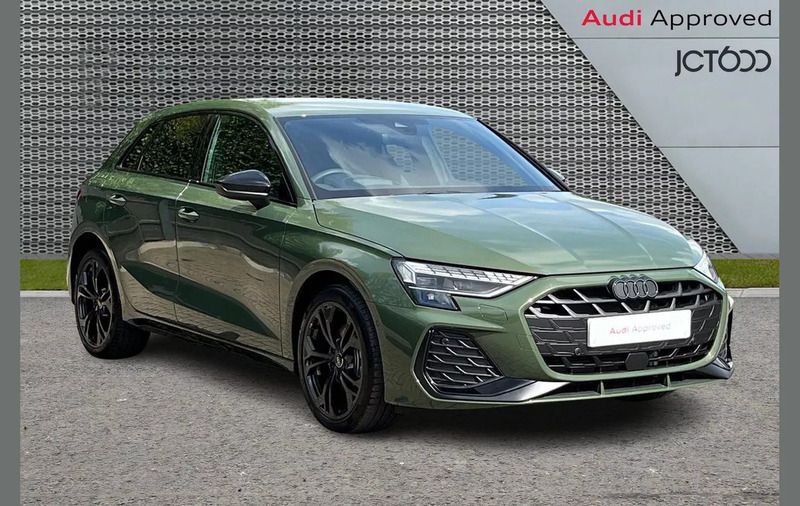 Green New 2025 Audi A3 e-tron Black Edition Hatchback | £37,047 - Image 1/4