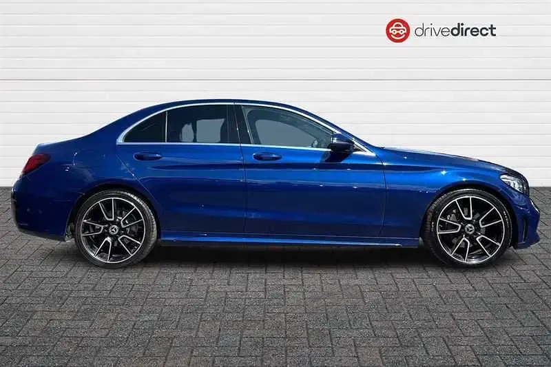 Used Mercedes C220 AMG Line Premium 2020 Blue Sedan