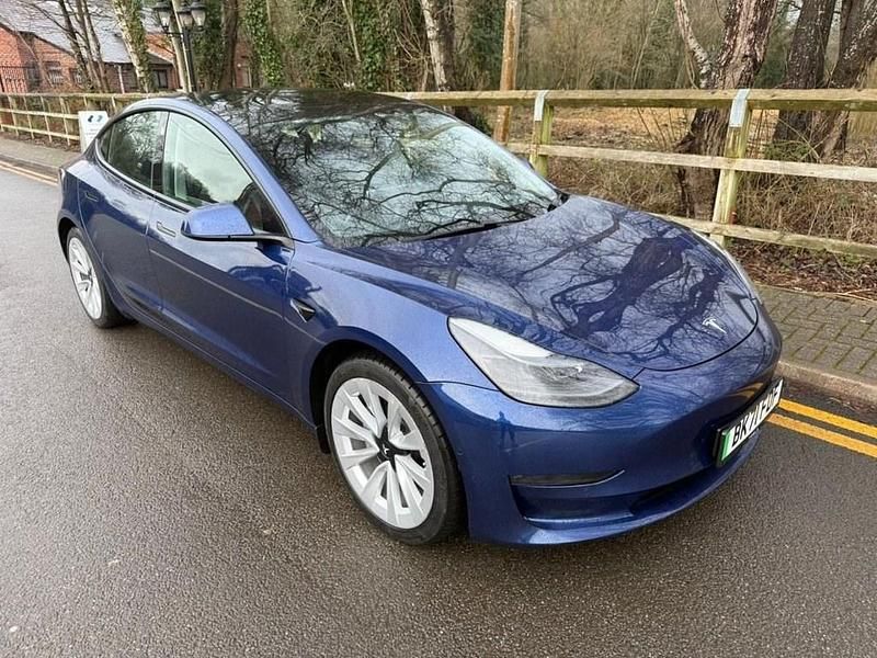 Used Tesla Model 3 Long Range AWD 366 kW (498 HP) 2021 Blue Sedan