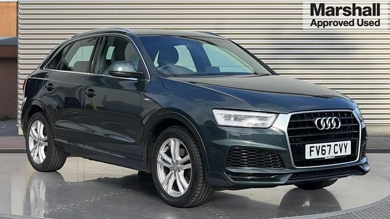 Green Used 2017 Audi Q3 S-Line SUV | £15,672 (Fair price) - Image 1/4