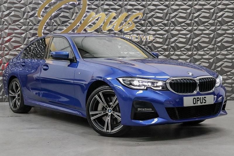 Blue Used 2019 BMW 330e M Sport Sedan | £20,995 (Fair price) - Image 1/4