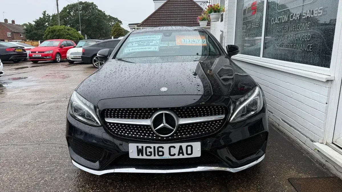 Used Mercedes C220 AMG line 2016 Black Coupe