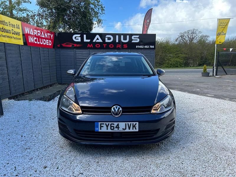Used VW Golf VII SE 105 HP (77 kW) 2014 Blue Hatchback