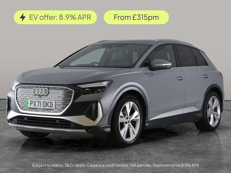 Grey Used 2021 Audi Q4 e-tron S-Line SUV | £18,829 (Good price) - Image 1/2