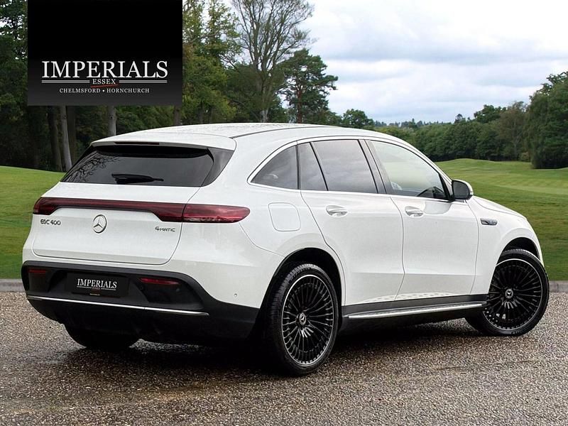 Used Mercedes EQC400 AMG line 300 kW (408 HP) 2022 White SUV