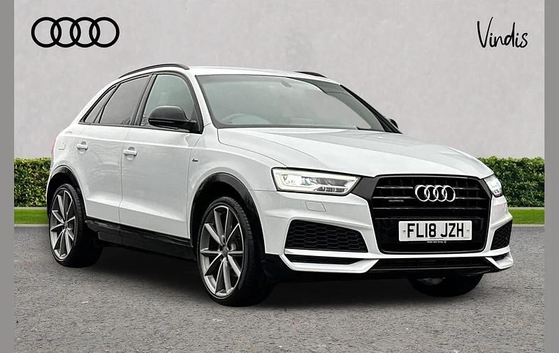 Glacier white, metallic Used 2018 Audi Q3 Black Edition SUV | £18,940 - Image 1/4