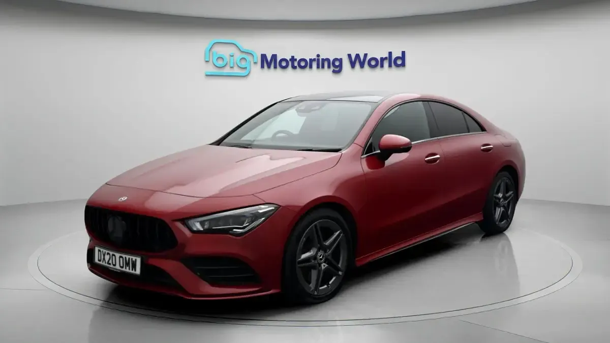 Used Mercedes CLA200 AMG line 163 HP (119 kW) 2020 Red Coupe