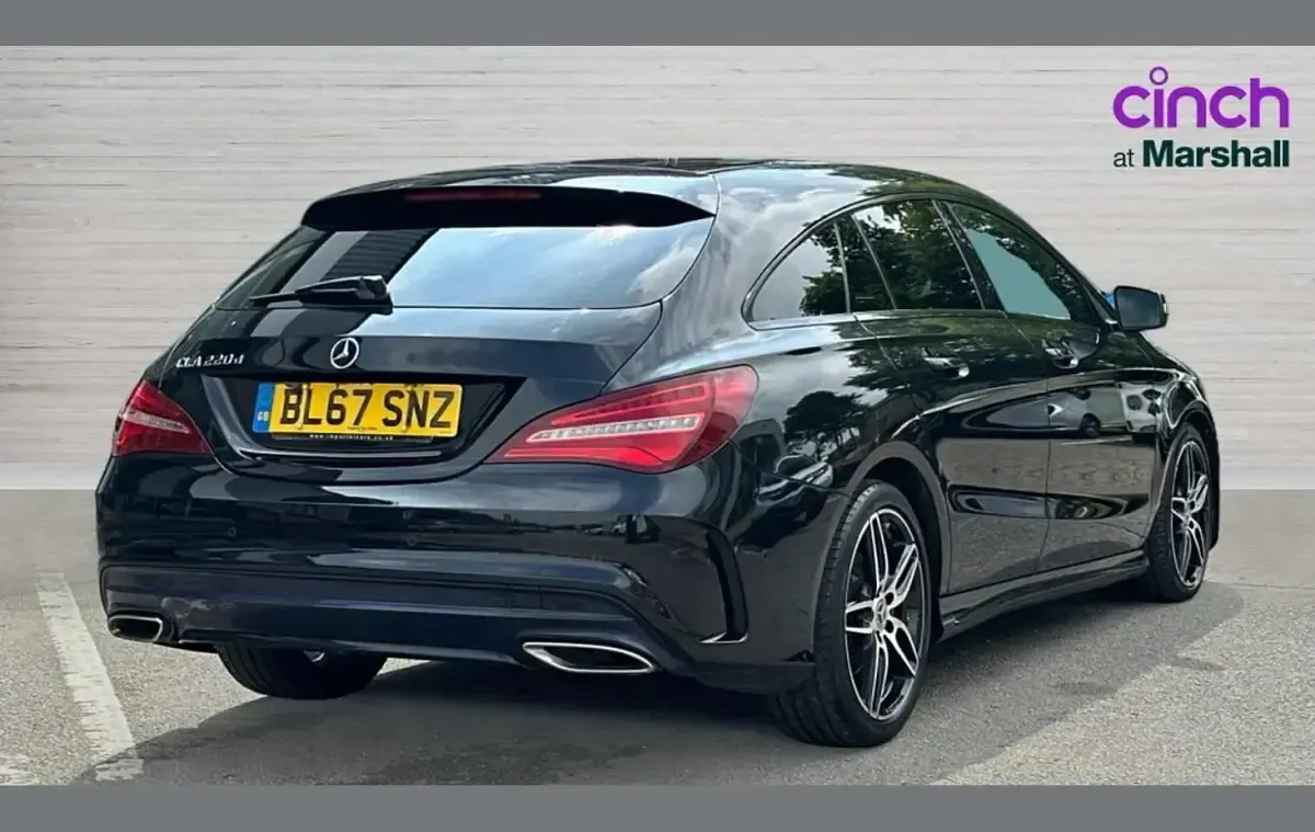 Used Mercedes CLA220 AMG line 174 HP (127 kW) 2018 Black Coupe