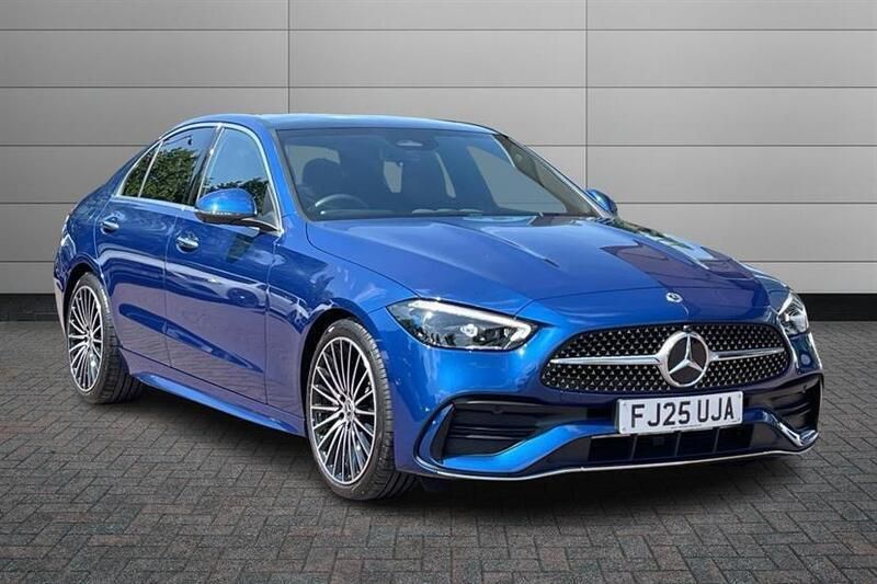 Spectral blue Used 2025 Mercedes C200 AMG Line Premium Plus Sedan | £39,795 - Image 1/4