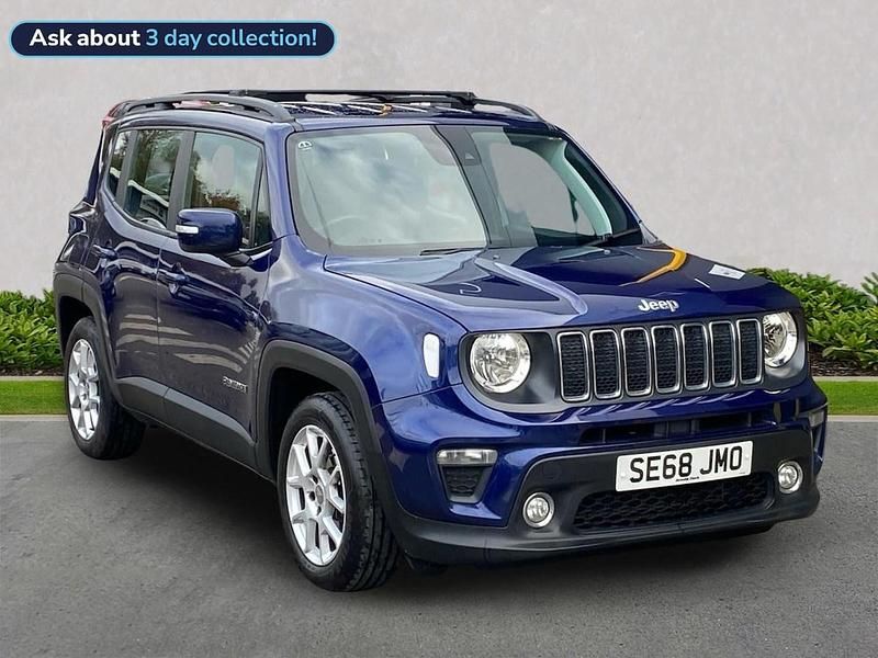 Blue Used 2019 Jeep Renegade Longitude SUV | £10,999 (Fair price) - Image 1/4