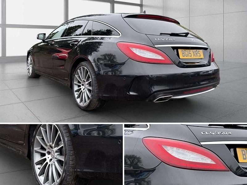 Used Mercedes CLS350 Shooting Brake AMG line 258 HP (189 kW) 2015 Black Estate