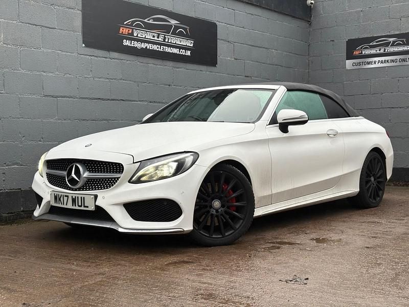 White Used 2017 Mercedes C250 AMG Line Premium Plus Cabriolet | £15,750 (Fair price) - Image 1/4